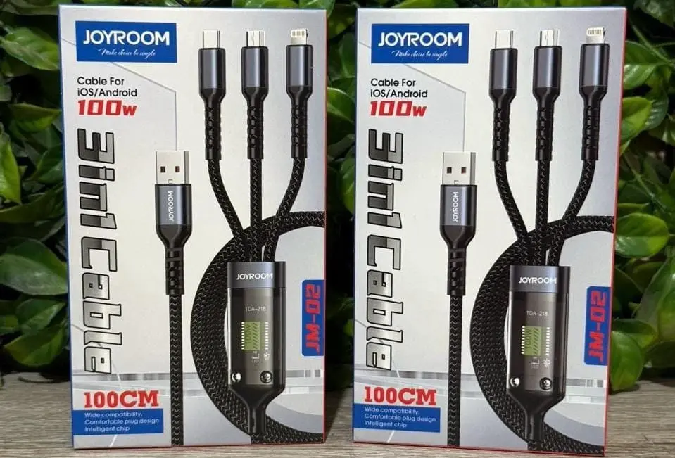 كابل JOYROOM 3IN1 JM02 بشاشة